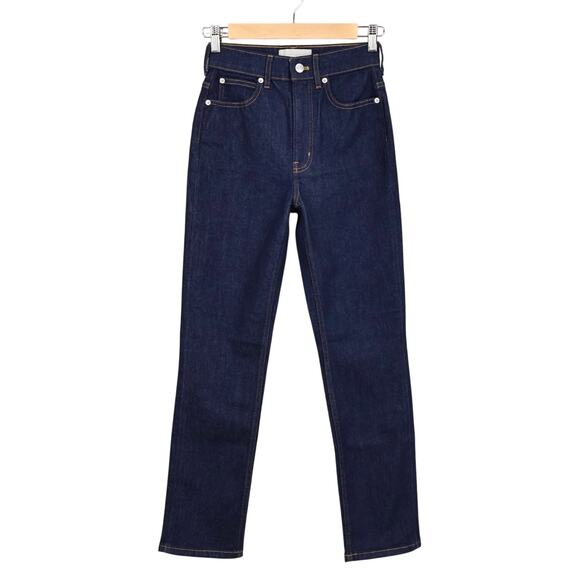 NWOT Everlane The Way-High Slim Jean In Dark Indigo Blue Size 24 Short - Picture 1 of 6